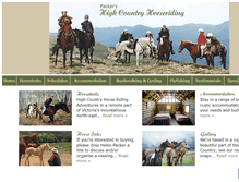 Tablet Screenshot of horsetreks.com